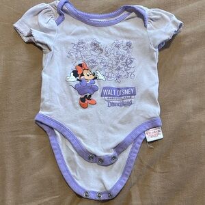 Disney Lavender Minnie Mouse Bodysuit